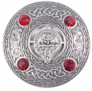 Maitland Clan Crest Pewter Plaid Brooch