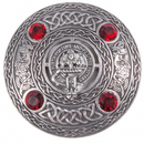 Murray of Atholl Clan Crest Pewter Plaid Brooch