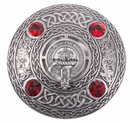 Ogilvie Clan Crest Pewter Plaid Brooch