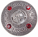 Spens Clan Crest Pewter Plaid Brooch