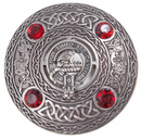 Strachan Clan Crest Pewter Plaid Brooch