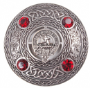 Turnbull Clan Crest Pewter Plaid Brooch