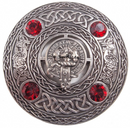 Watson Clan Crest Pewter Plaid Brooch