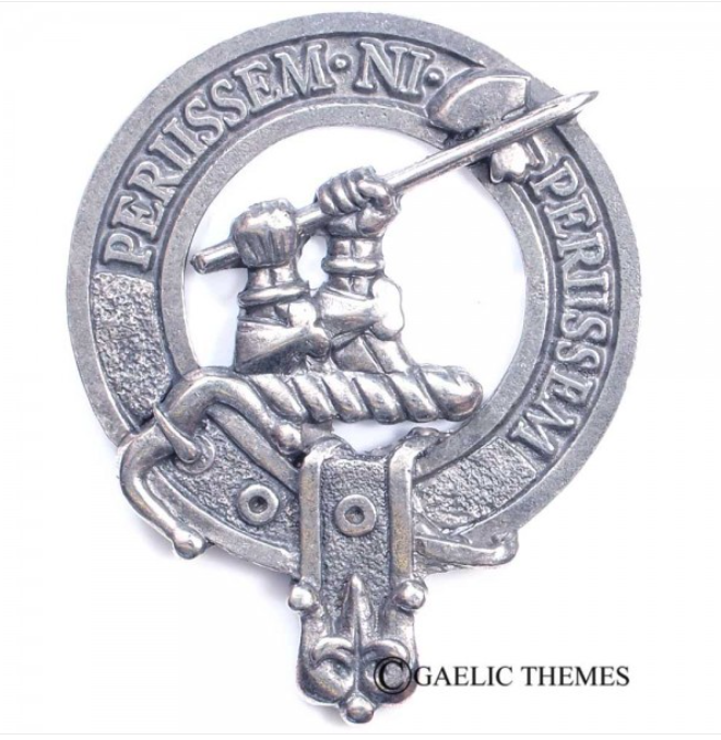 Anstruther Clan Crest Badge in Pewter