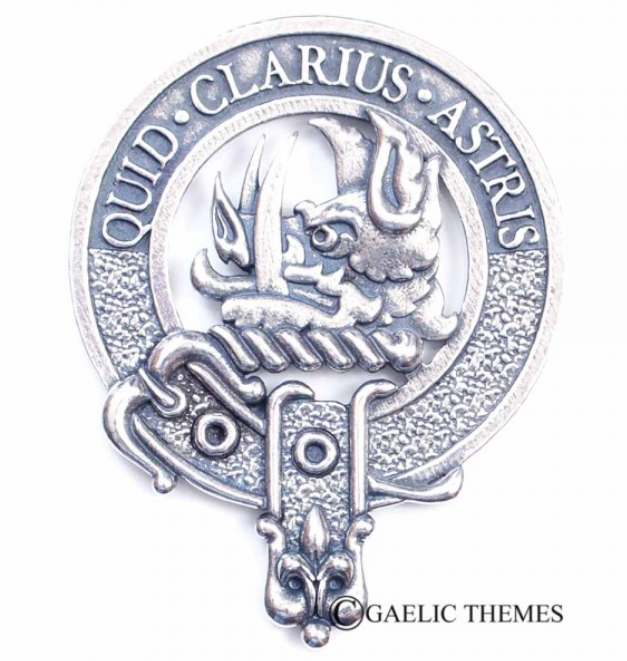 Baillie Clan Crest Badge in Pewter