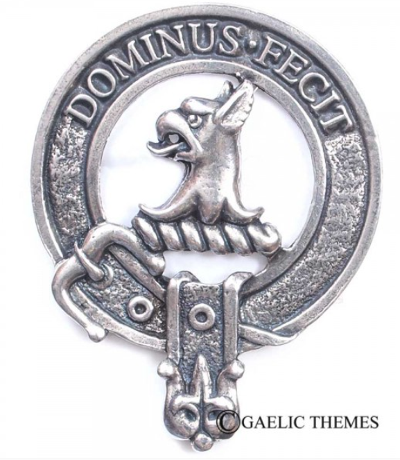 Baird Clan Crest Badge in Pewter