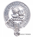 Buchan Clan Crest Badge in Pewter