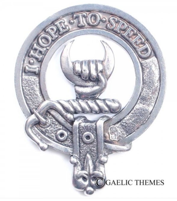 Cathcart Clan Crest Badge in Pewter