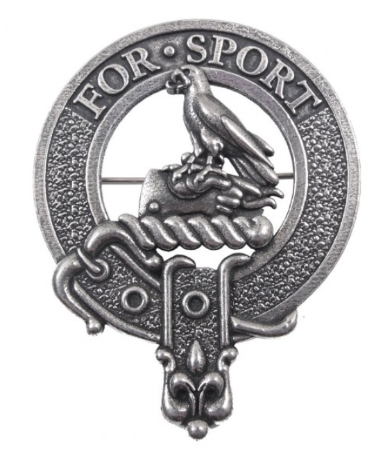 Clelland Clan Crest Badge in Pewter