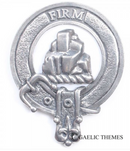 Dalrymple Clan Crest Badge in Pewter