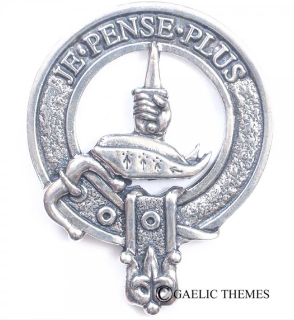 Erskine Clan Crest Badge in Pewter