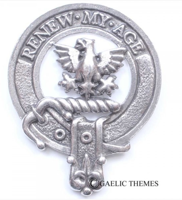 Gartshore Clan Crest Badge in Pewter
