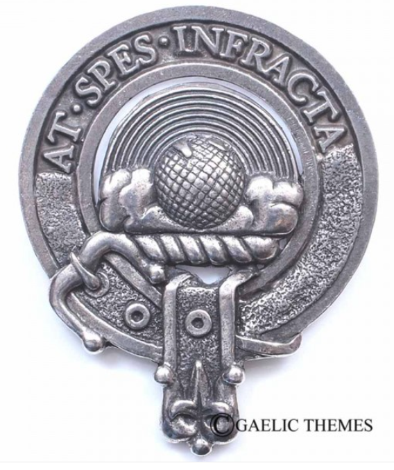 Hope Clan Crest Badge in Pewter