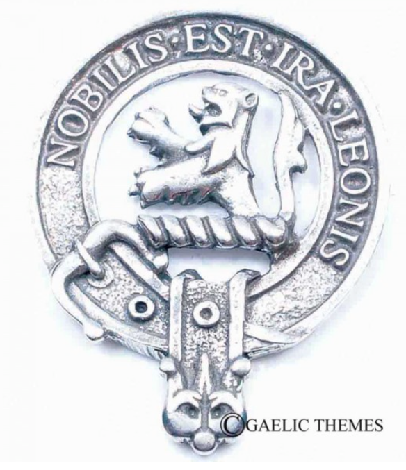Inglis Clan Crest Badge in Pewter