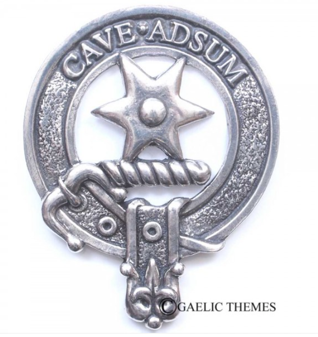 Jardine Clan Crest Badge in Pewter