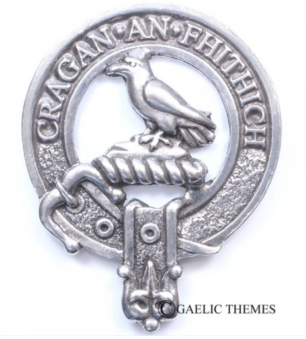 MacDonald of Glengarry Clan Crest Badge in Pewter