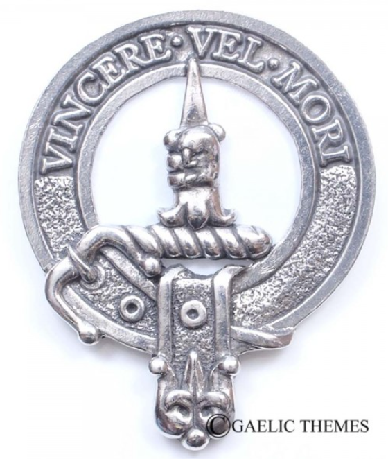 MacDowal Clan Crest Badge in Pewter