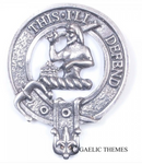 MacFarlane Clan Crest Badge in Pewter