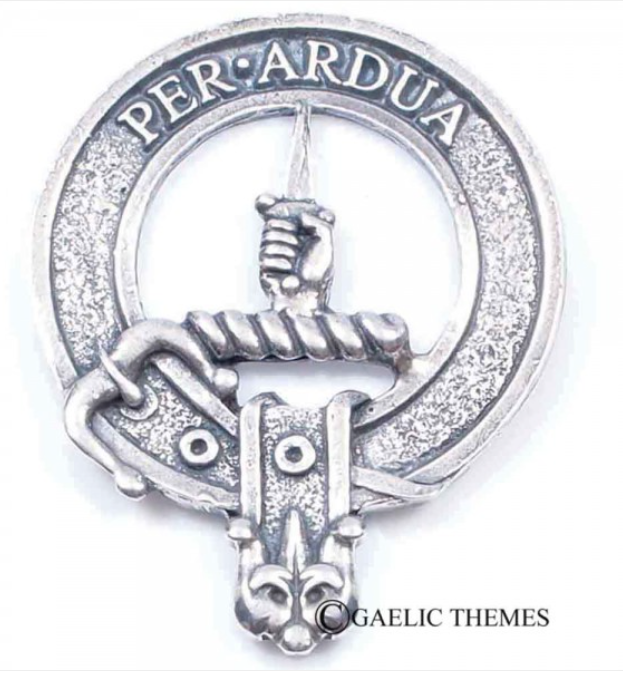 Macintyre Clan Crest Badge in Pewter