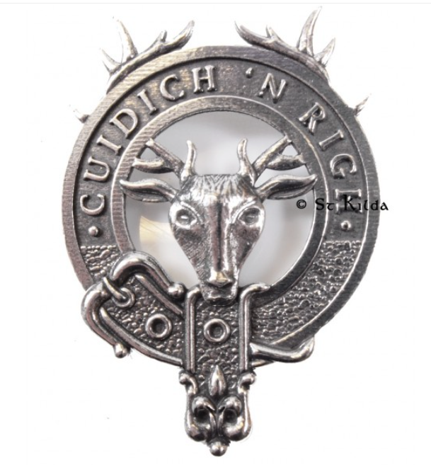 MacKenzie Seaforth Clan Crest Badge in Pewter