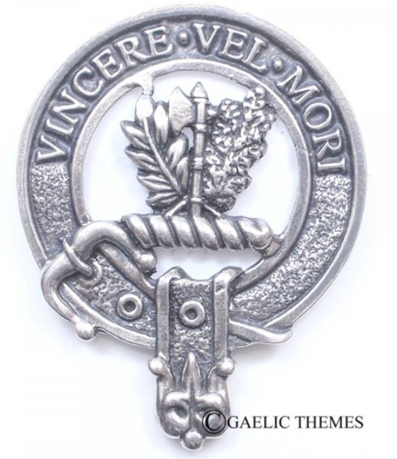 MacLaine of Lochbuie Clan Crest Badge in Pewter
