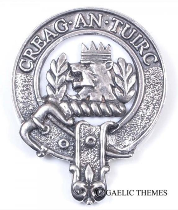 MacLaren Clan Crest Badge in Pewter