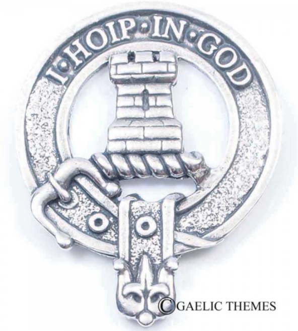 MacNaughton Clan Crest Badge in Pewter
