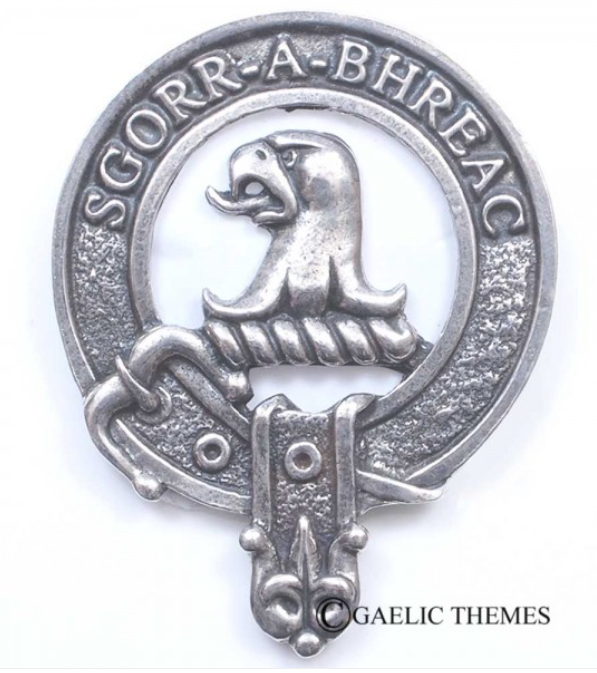 MacNicoll Clan Crest Badge in Pewter