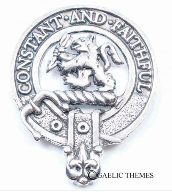 MacQueen Clan Crest Badge in Pewter