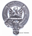 Makgill Clan Crest Badge in Pewter, a versatile accessory for everyday wear and clan gatherings, showcasing a traditional belted design.