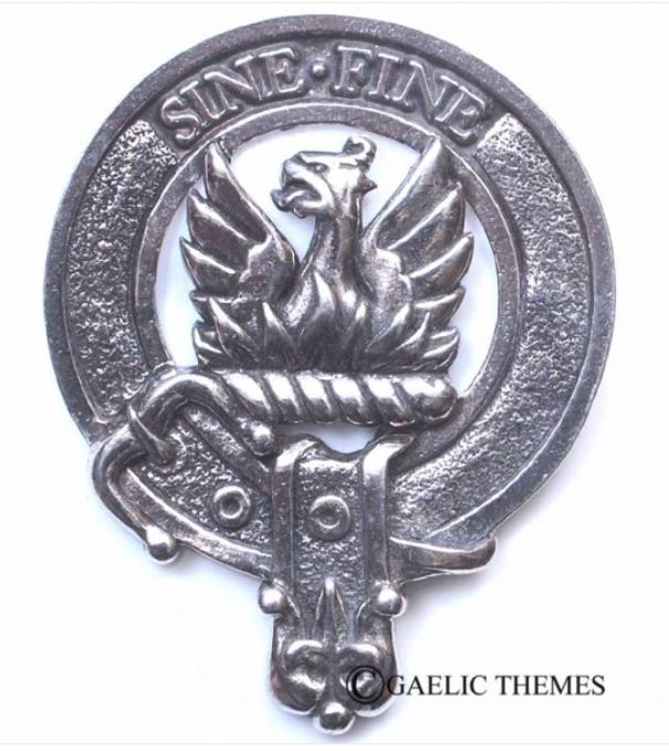 Makgill Clan Crest Badge in Pewter
