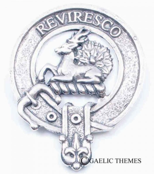 Maxwell Clan Crest Badge in Pewter