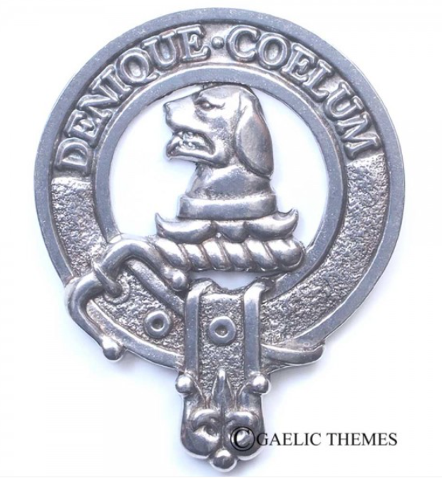 Melville Clan Crest Badge in Pewter