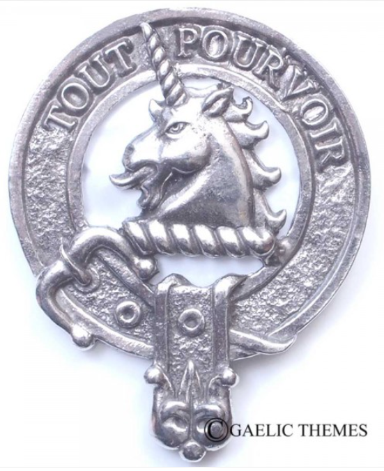 Oliphant Clan Crest Badge in Pewter