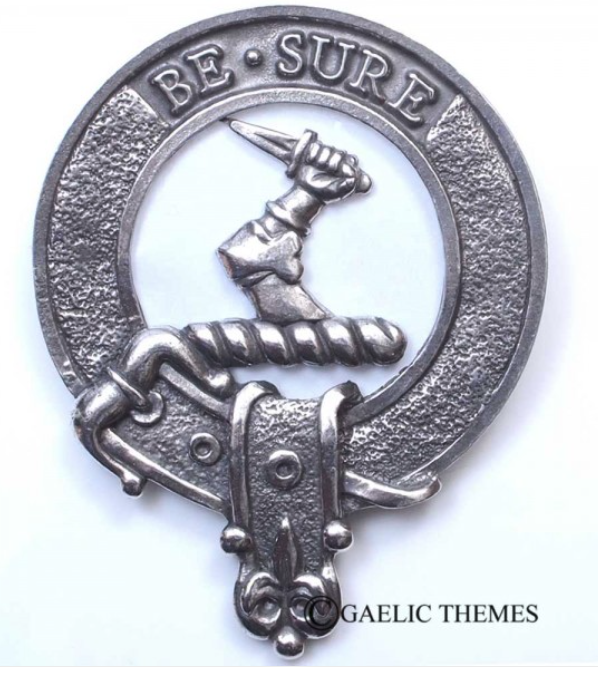 Paisley Clan Crest Badge in Pewter