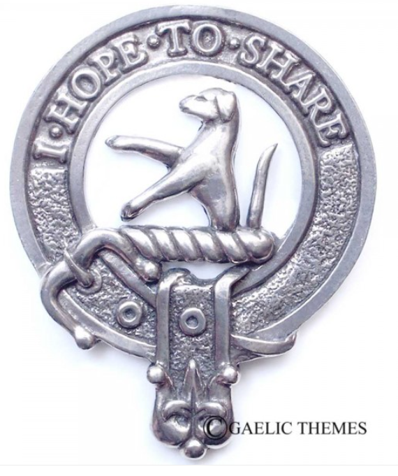 Riddell Clan Crest Badge in Pewter