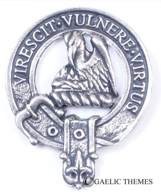 Stewart Clan Crest Badge in Pewter