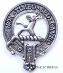 Strachan Clan Crest Badge in Pewter