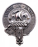 Wood Clan Crest Badge in Pewter