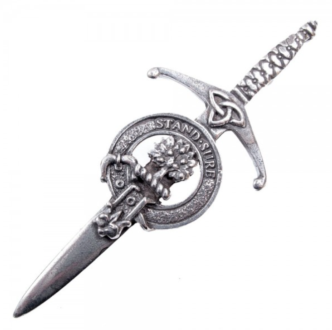 Clan Crest Pewter Kilt Pin with Anderson Crest
