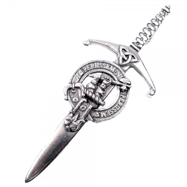 Clan Crest Pewter Kilt Pin with Anstruther Crest