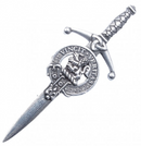 Clan Crest Pewter Kilt Pin with Baxter Crest