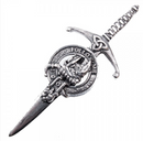 Clan Crest Pewter Kilt Pin with Campbell of Breadalbane Crest