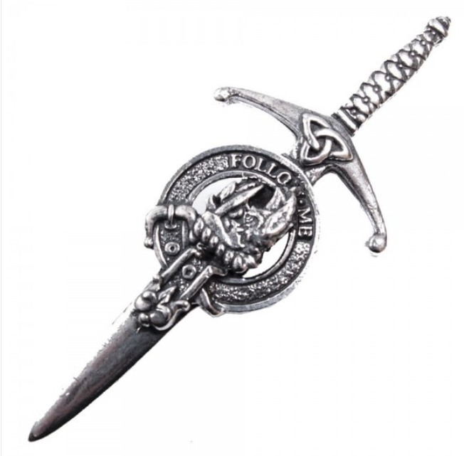 Clan Crest Pewter Kilt Pin with Campbell of Breadalbane Crest