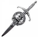 Clan Crest Pewter Kilt Pin with Carmichael Crest