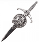 Clan Crest Pewter Kilt Pin with Crosbie Crest