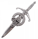 Clan Crest Pewter Kilt Pin with Dalrymple Crest