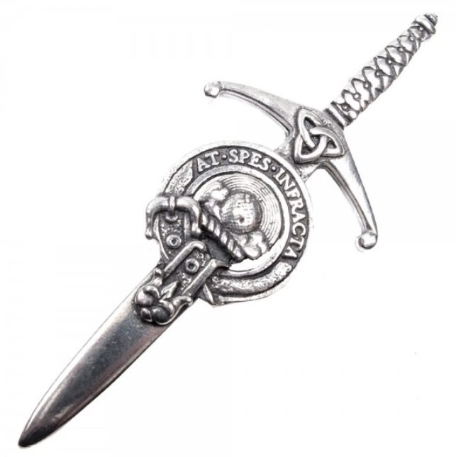 Clan Crest Pewter Kilt Pin with Hope Crest