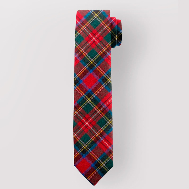 Pure Wool Tie in Stewart, Prince Charles Edward Tartan.