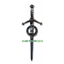Clan Crest Pewter Kilt Pin with Gunn Crest
